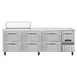 Continental Refrigerator RA93SN10-D 93" 6-Drawer Sandwich and Salad Prep Table, 10 Pans, Stainless Steel 1 image