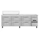Continental Refrigerator RA93SN12-D 93" 1-Door 6-Drawer Sandwich and Salad Prep Table, 12 Pans, Stainless Steel 1 image