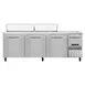 Continental Refrigerator RA93SN18 93" 4-Door Sandwich and Salad Prep Table, 18 Pans, Stainless Steel 1 image