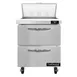 Continental Refrigerator SW27N8-D 27" 2-Drawer Sandwich and Salad Prep Table, 8 Pans, Stainless Steel Exterior 1 image