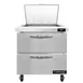 Continental Refrigerator SW32N12M-D 32" Mega Top Sandwich Prep Table w/ 2 Drawers, 12 pans 1 image