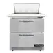 Continental Refrigerator SW32N8C-FB-D 32" Sandwich / Salad Prep Table w/ 2 Drawers, 8 Pans 1 image