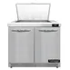 Continental Refrigerator SW36N12M-FB 36" Mega Top Sandwich Prep Table w/ 2 Doors, 12 pans 1 image