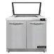 Continental Refrigerator SW36N12M-HGL-FB 36" Mega Top Sandwich Prep Table w/ 2 Doors, 12 pans 1 image