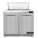 Continental Refrigerator SW36N8-FB 36" 2-Door Sandwich and Salad Prep Table, 8 Pans, Stainless Steel Exterior 1 image