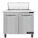 Continental Refrigerator SW36N8C 36" Two Section Sandwich / Salad Prep Table w/ 2 Doors, 8 Pans 1 image