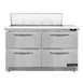 Continental Refrigerator SW48N10C-FB-D 48" Sandwich / Salad Prep Table w/ 4 Drawers, 10 Pans 1 image