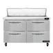 Continental Refrigerator SW48N12-D 48" Sandwich / Salad Prep Table w/ 4 Drawers, 12 Pans 1 image