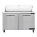 Continental Refrigerator SW48N12C 48" Two Section Sandwich / Salad Prep Table w/ 2 Doors, 12 Pans 1 image