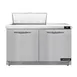 Continental Refrigerator SW48N8-FB 48" 2-Door Sandwich and Salad Prep Table, 8 Pans, Stainless Steel Exterior 1 image