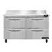 Continental Refrigerator SW48NBS-D 48" 2-Section Worktop Refrigerator w/ 4 Drawers, 13.4 cu. ft. 1 image