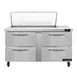 Continental Refrigerator SW60N18M-D 60" Mega Top Sandwich Prep Table w/ 4 Drawers, 18 pans 1 image