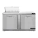 Continental Refrigerator SW60N8-FB 60" 2-Door Sandwich and Salad Prep Table, 8 Pans, Stainless Steel Exterior 1 image