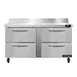 Continental Refrigerator SW60NBS-D 60" 2-Section Worktop Refrigerator w/ 4 Drawers, 17 cu. ft. 1 image