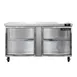 Continental Refrigerator SW60NGD 60" 2-Section Worktop Refrigerator w/ 2 Glass Doors, 17 cu. ft. 1 image