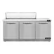 Continental Refrigerator SW72N12-FB 72" 3-Door Sandwich and Salad Prep Table, 12 Pans 1 image