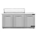 Continental Refrigerator SW72N12C-FB 72" Sandwich / Salad Prep Table w/ 3 Doors, 12 Pans 1 image