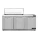 Continental Refrigerator SW72N18M-FB 72" Mega Top Sandwich Prep Table w/ 3 Doors, 18 pans 1 image