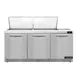 Continental Refrigerator SW72N24M-FB 72" Mega Top Sandwich Prep Table w/ 3 Doors, 24 pans 1 image