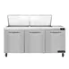 Continental Refrigerator SW72N24M 72" Mega Top Sandwich Prep Table w/ 3 Doors, 24 pans 1 image