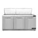 Continental Refrigerator SW72N27M-FB 72" Mega Top Sandwich Prep Table w/ 3 Doors, 27 pans 1 image