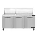 Continental Refrigerator SW72N30M 72" Mega Top Sandwich Prep Table w/ 3 Doors, 30 pans 1 image
