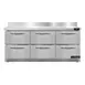 Continental Refrigerator SW72NBS-FB-D 72" 3-Section Worktop Refrigerator w/ 6 Drawers, 20.6 cu. ft. 1 image