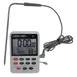 Cooper-Atkins DTT361-01 Thermometer & Timer 6-1/2" Probe -25° to 392°F 2-1/4" LCD Mag Mount Si Cable 1 image