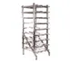 Winholt CR-162 Aluminum Full Size Stationary Can Storage Rack with 162 #10 or 216 #5 Cans Capacity 1 image
