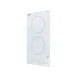 Summit CR2B15T2W 12" Electric Radiant Cooktop w/ (2) Burners, White Ceramic Glass, Digital Controls, 2.4 kW, 115v 3 image