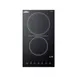 Summit CR2B23T3B 12" Electric Radiant Cooktop w/ (2) Burners, Black Ceramic Glass, Digital Controls, 3.0 kW, 230v 1 image