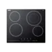 Summit CR4B23T5B 23 1/4" Electric Radiant Cooktop w/ (4) Burners, Black Ceramic Glass, Digital Controls, 6.4 kW, 220v 1 image