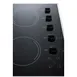 Summit CR5B273B 27" Electric Radiant Cooktop w/ (5) Burners, Black Ceramic Glass, Manual Controls, 6.6 kW, 230v 3 image