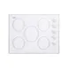 Summit CR5B274W 27" Electric Radiant Cooktop w/ (5) Burners, White Ceramic Glass, Manual Controls, 6.6 kW, 230v 1 image