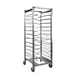 Cres Cor 207UA13A 13 Pan End Load Full Height Mobile Aluminum Sheet Pan Rack w/ 4-1/2" Bottom Load Slides 1 image