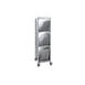 Cres Cor 252DR36 Mobile Sheet Pan Drying Rack with 3 Sections and Aluminum Construction 1 image