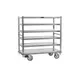 Cres Cor 271615927 Aluminum Queen Mary Banquet Cart w/ 6 Flat Shelves 1 image