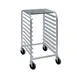 Cres Cor 275381810KDTA 10 Pan End Load Half Height Mobile Aluminum Sheet Pan Rack w/ 3" Bottom Load Slides 1 image