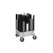 Cres Cor 5015480 Aluminum Dish Dolly, 8 Columns, 480 Plates, 6-3/8" Max Plate Size, Black 1 image