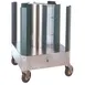 Cres Cor 501D Adjustable Poker Chip Dish Dolly, 4 Compartments, Aluminum, Gray, 30-39" Height 1 image