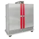 Carter-Hoffmann BB1600 Full Height 2-Door Heated Banquet Cabinet 150 Plates Stainless 73"-78" Mobile Casters 1 image