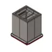 Carter-Hoffmann ETD2020 Enclosed Single Stack Dispenser Cart for 20 x 20 Wash Racks 1 image