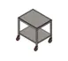 Carter-Hoffmann IT3024M 30.38"W Induction Table, All Stainless Steel, Marine Edge Shelves, 5" Swivel Casters 1 image