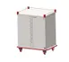 Carter-Hoffmann PTDST10 Stainless Steel Two Doors Performance Patient Tray Cart, (10) Tray 1 image