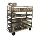 Carter-Hoffmann T660 Stainless Steel 6-Shelf Queen Mary Cart w/ 1200 lb. Capacity, Raised Edges 1 image