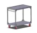 Carter-Hoffmann TT48 Stainless Steel 2 Shelf Stacking Cart for 48 Omni Insulated Trays 1 image