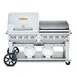 Crown Verity CV-CCB-60RGP 60" Mobile Outdoor Grill w/ Griddle, Roll Dome, 2 LP Tanks, 129.000 BTU 1 image