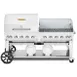 Crown Verity CV-CCB-72RWP 72" Outdoor Gas Grill, Roll Dome, Wind Guard, 2 LP Tanks, 159.000 BTU 1 image