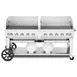 Crown Verity CV-CCB-72WGP 72" Commercial Outdoor Gas Grill, Wind Guard, 2 LP Tanks, 159.000 BTU 1 image