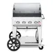 Crown Verity CV-MCB-30WGP-NG 30" Mobile Natural Gas Outdoor Grill, Wind Guard Pkg, 64.500 BTU 1 image